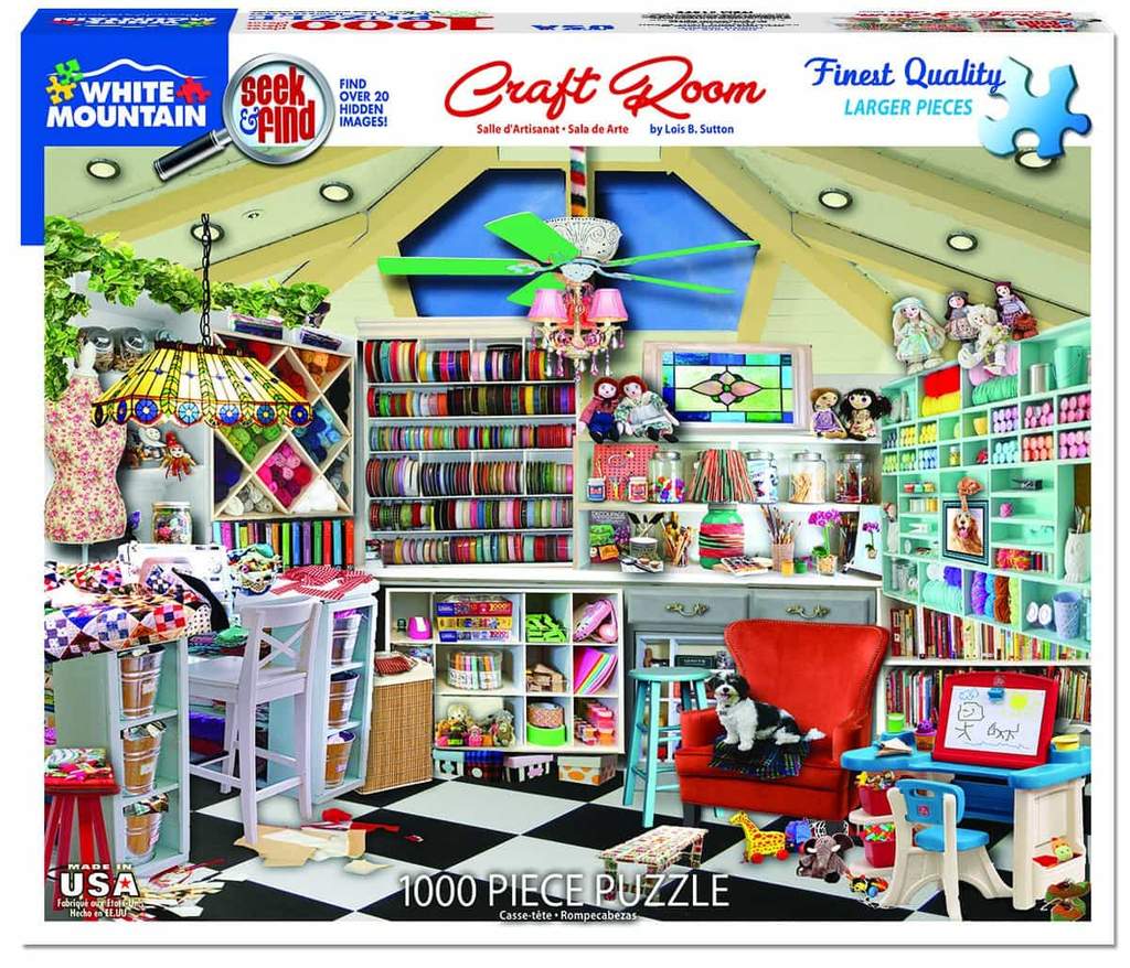 1000pc Craft Room Seek&Find Pu