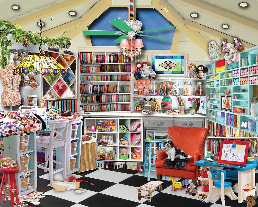 1000pc Craft Room Seek&Find Pu