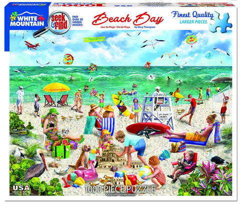 Beach Day Seek & Find 1000pc Puzzle