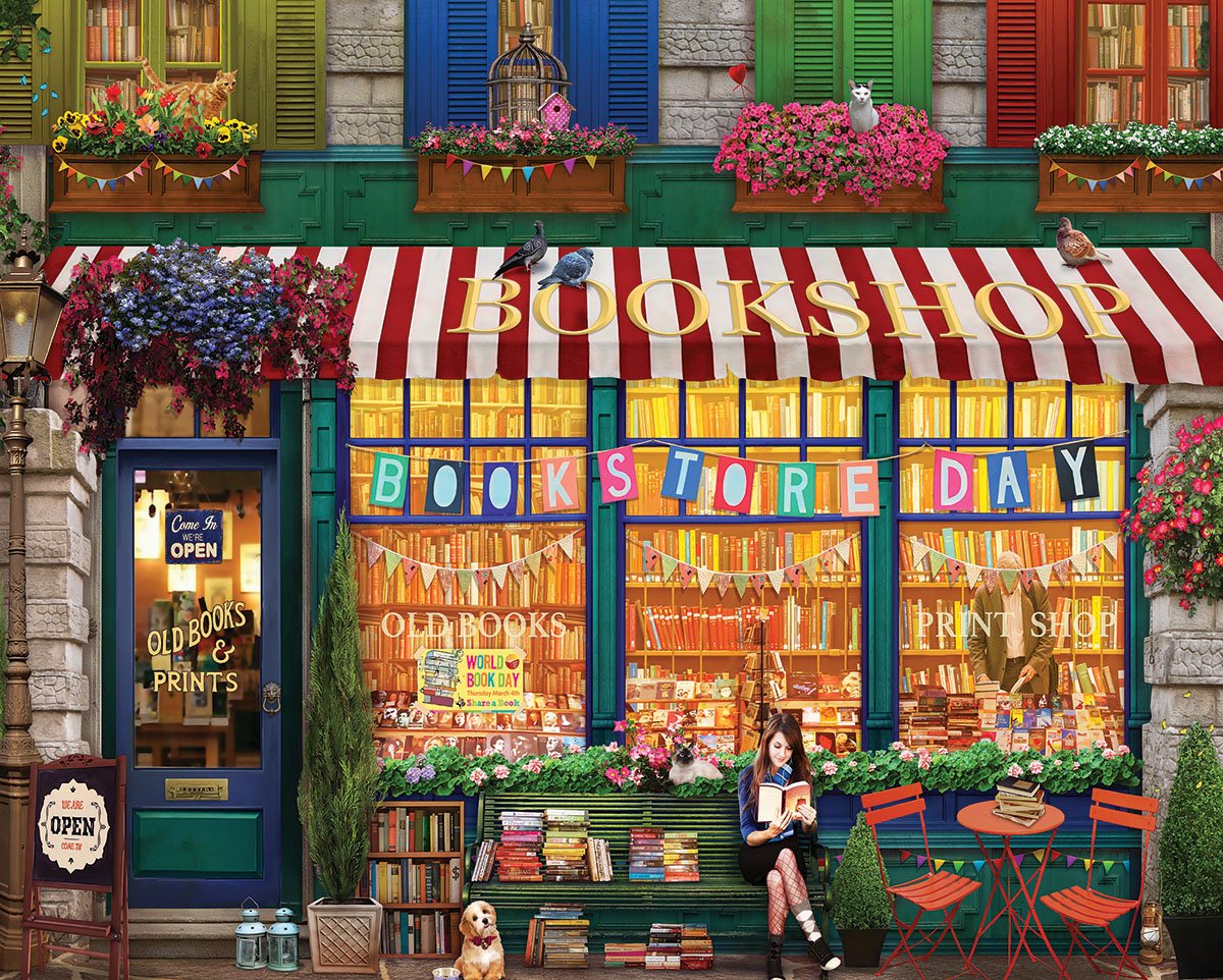 1000pc Vintage Bookshop Puzzle