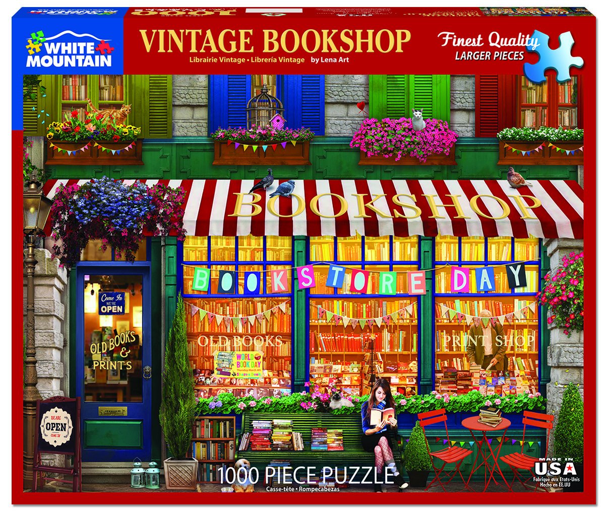 1000pc Vintage Bookshop Puzzle