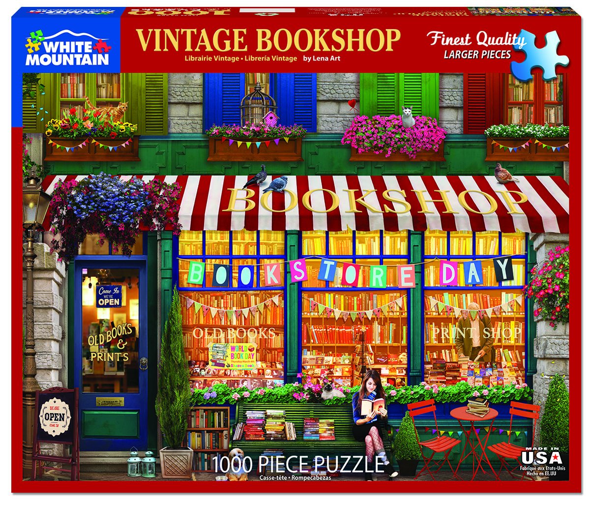 Vintage Bookshop 1000pc Puzzle