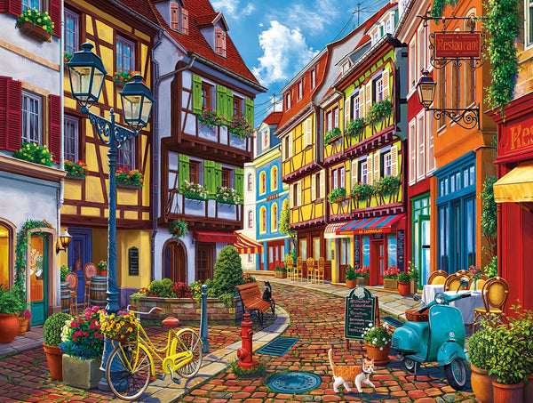 Old World Street 550pc Puzzle