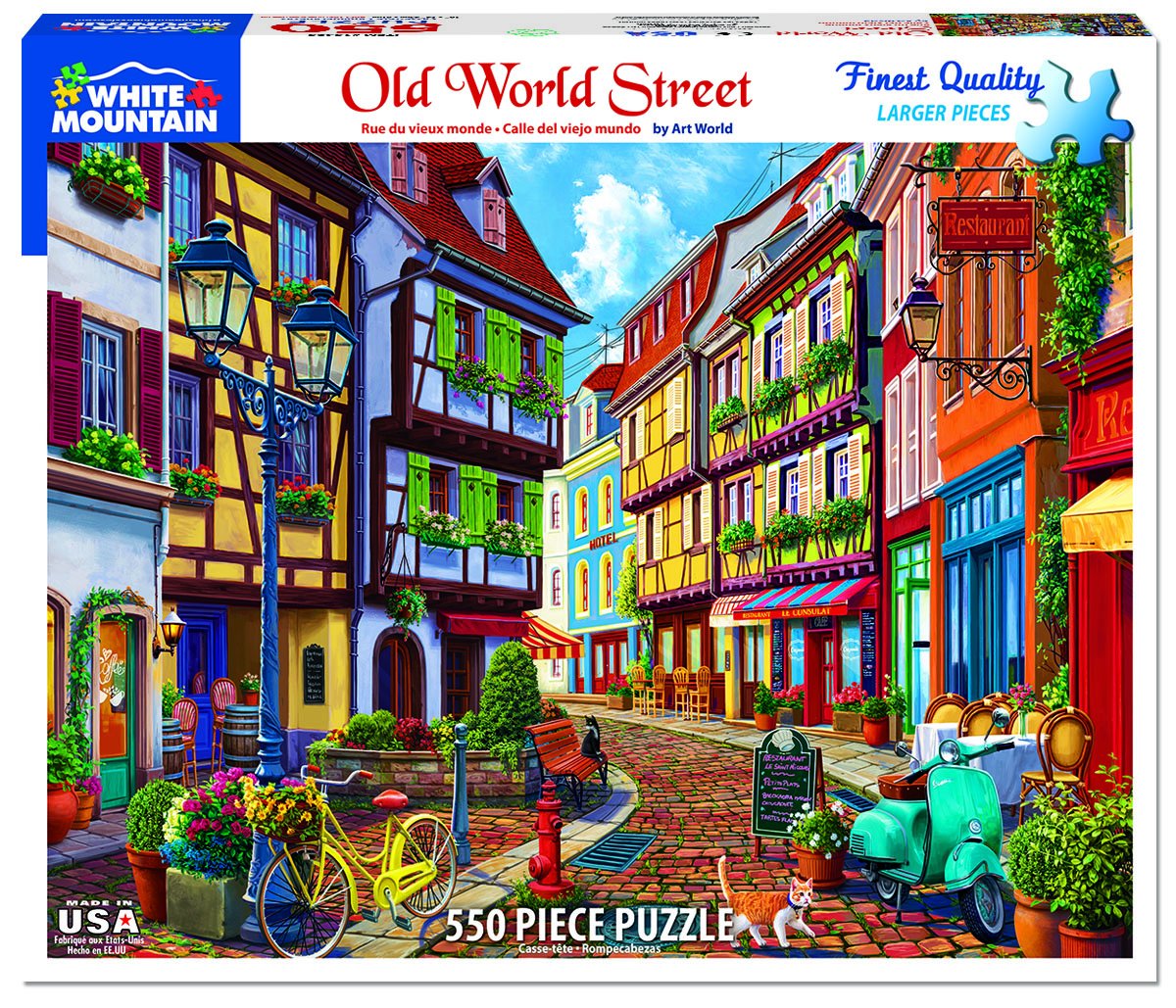 Old World Street 550pc Puzzle