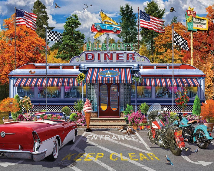 1000pc Bill & Sally's Diner Pu
