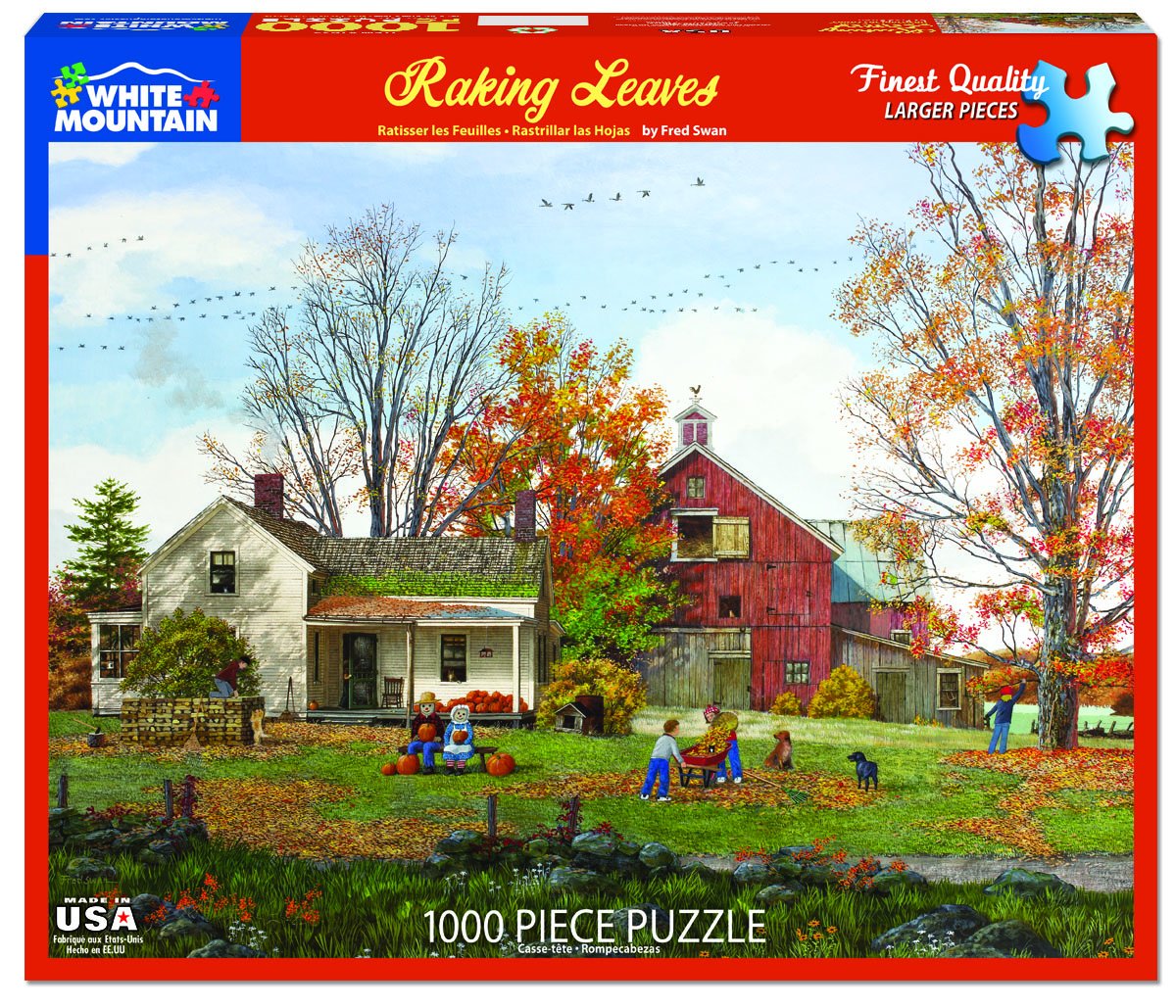 1000pc Raking Leaves Puzzle