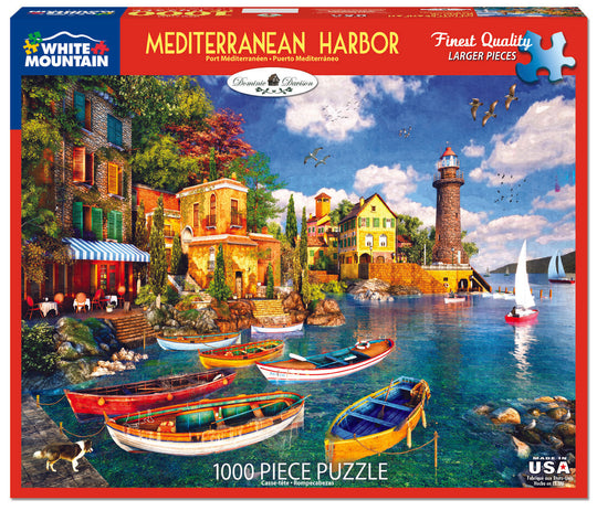 1000pc Mediterranean Harbor Pu