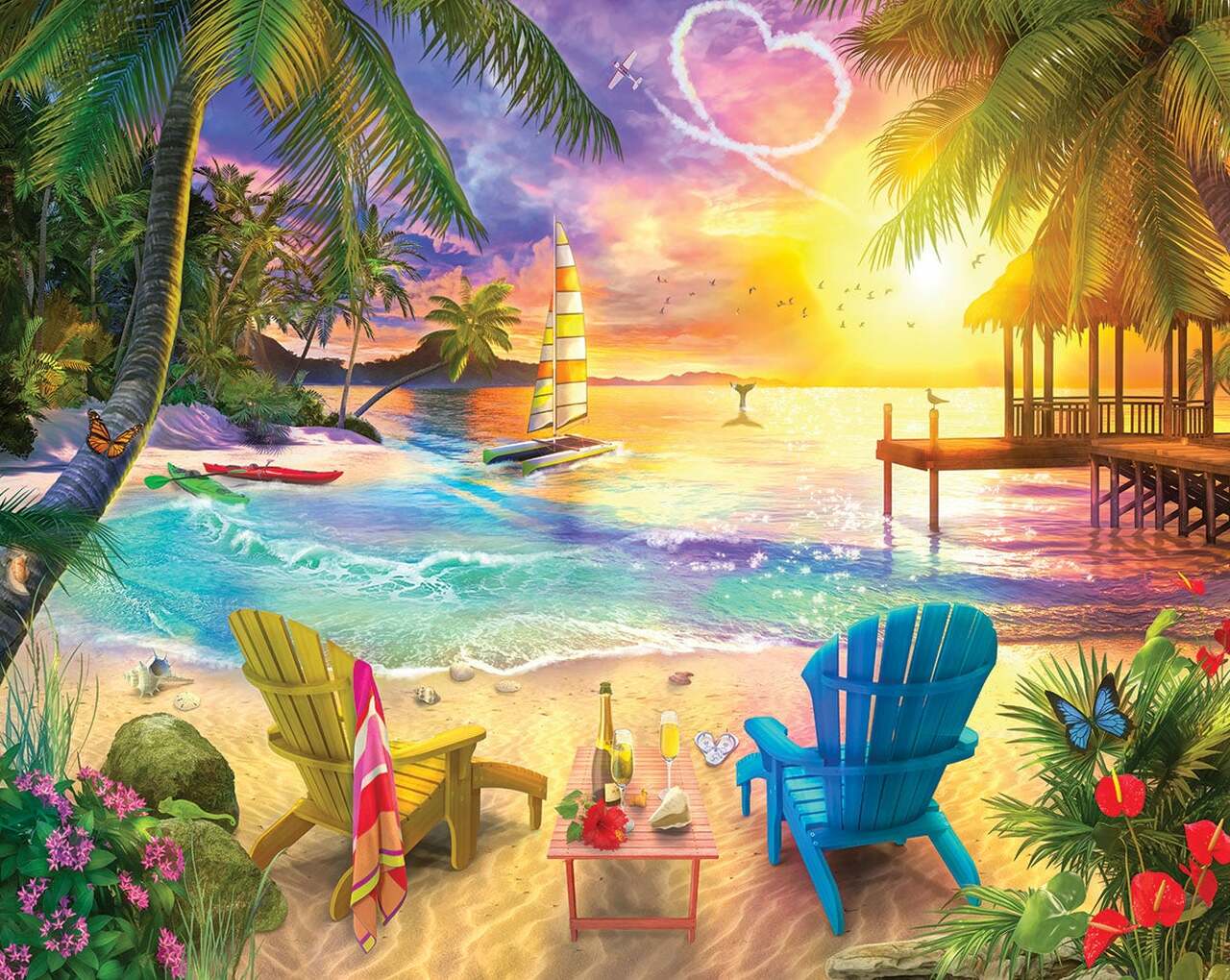1000pc Wish You Were Here Puzz