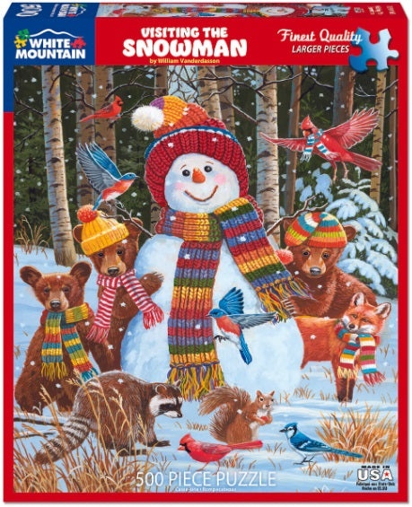 500pc Visitng the Snowman Puzz