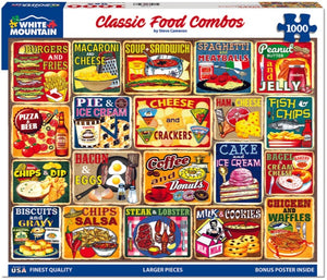 Classic Food Combos 1000pc Puzzle