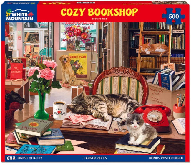 500pc Cozy Bookshop Puzzle