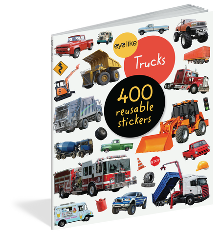Eyelike: Trucks Reusable Stickers