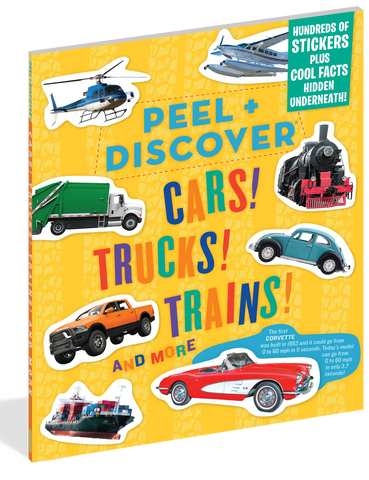 Peel + Discover Cars! Trucks! Trains!