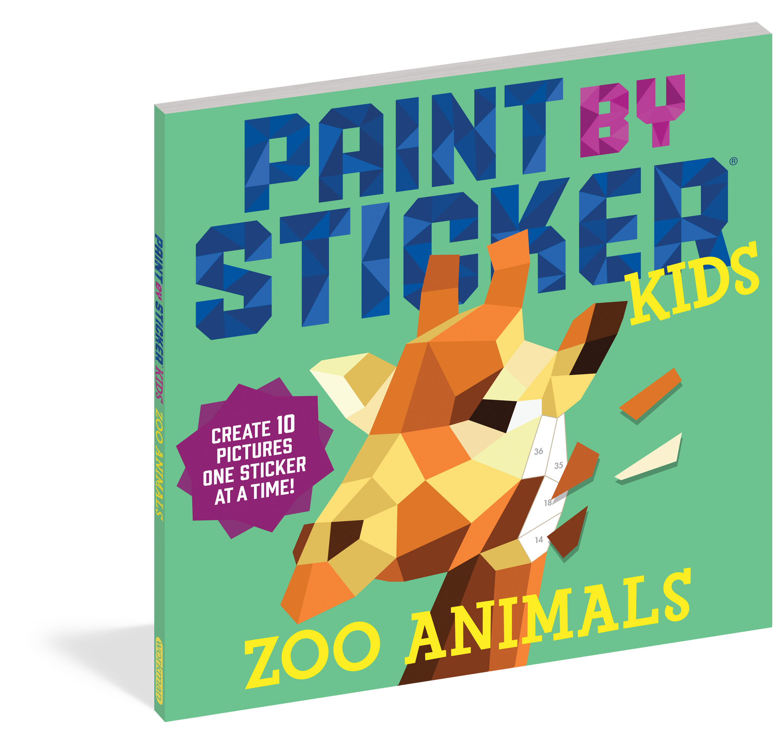 Paint By Sticker Zoo Animals