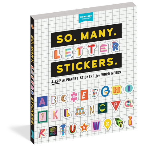 So. Many. Letter. Stickers Book
