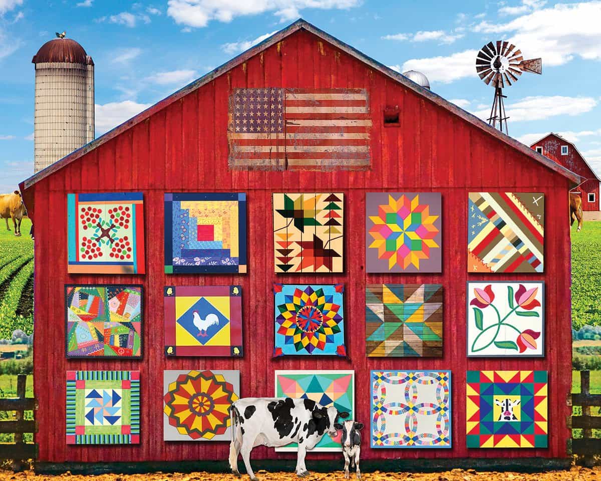1000pc Barn Quilts Puzzle