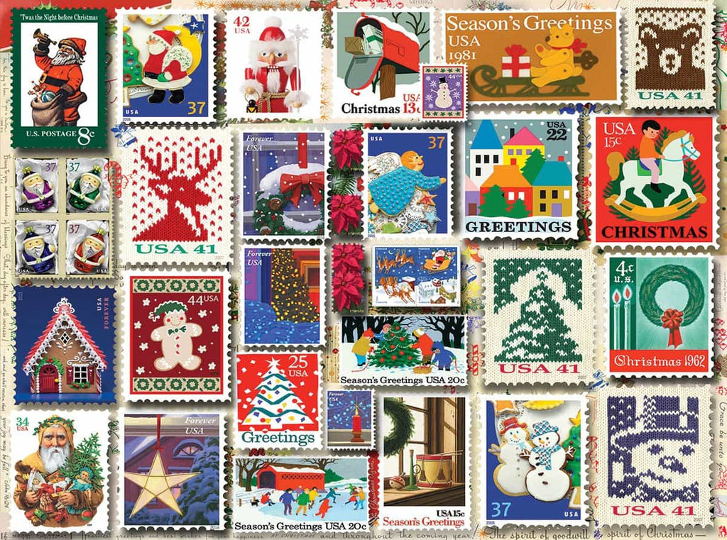 1000pc Christmas Stamps Puzzle