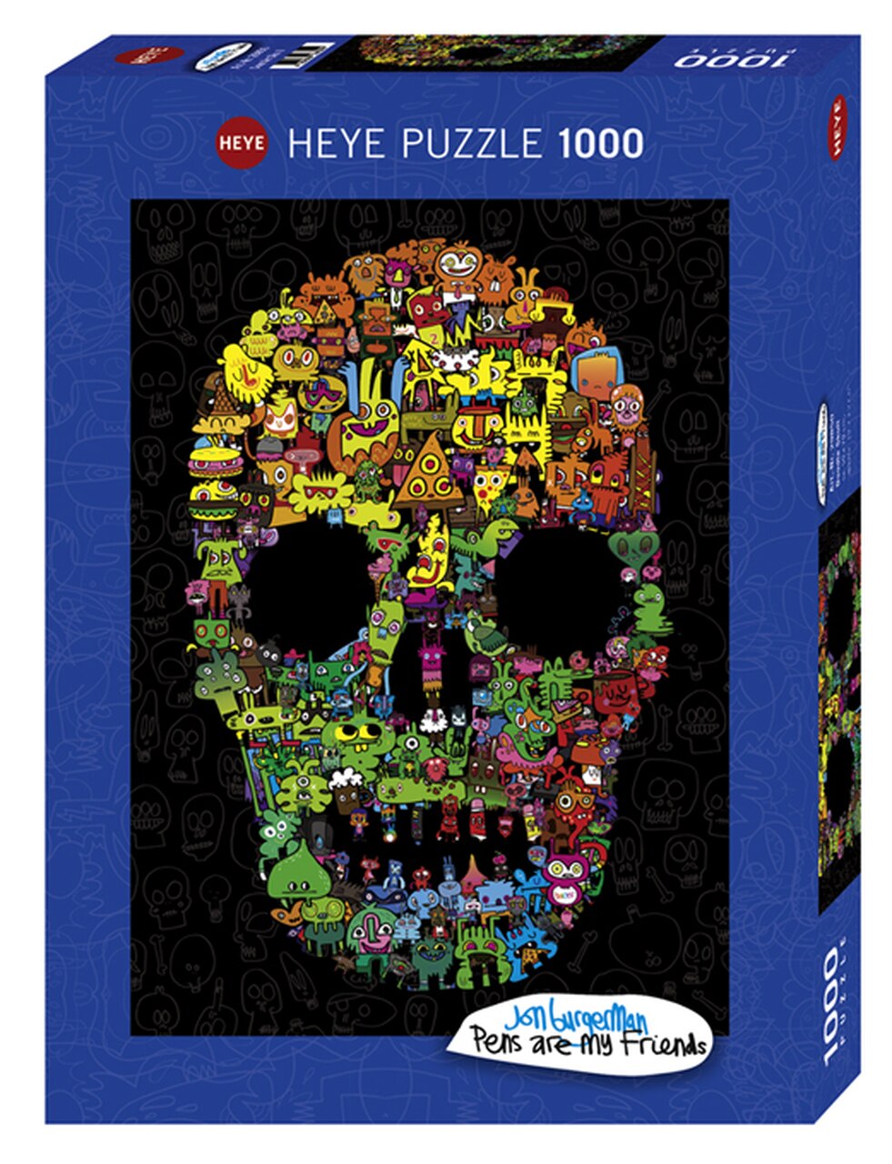 1000pc Doodle Skull Puzzle