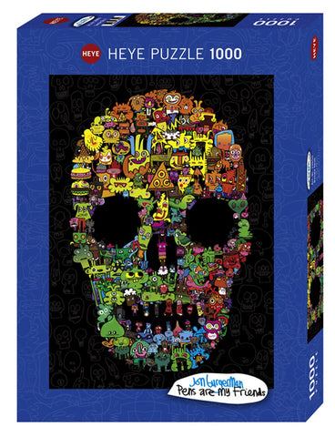 Doodle Skull 1000pc Puzzle