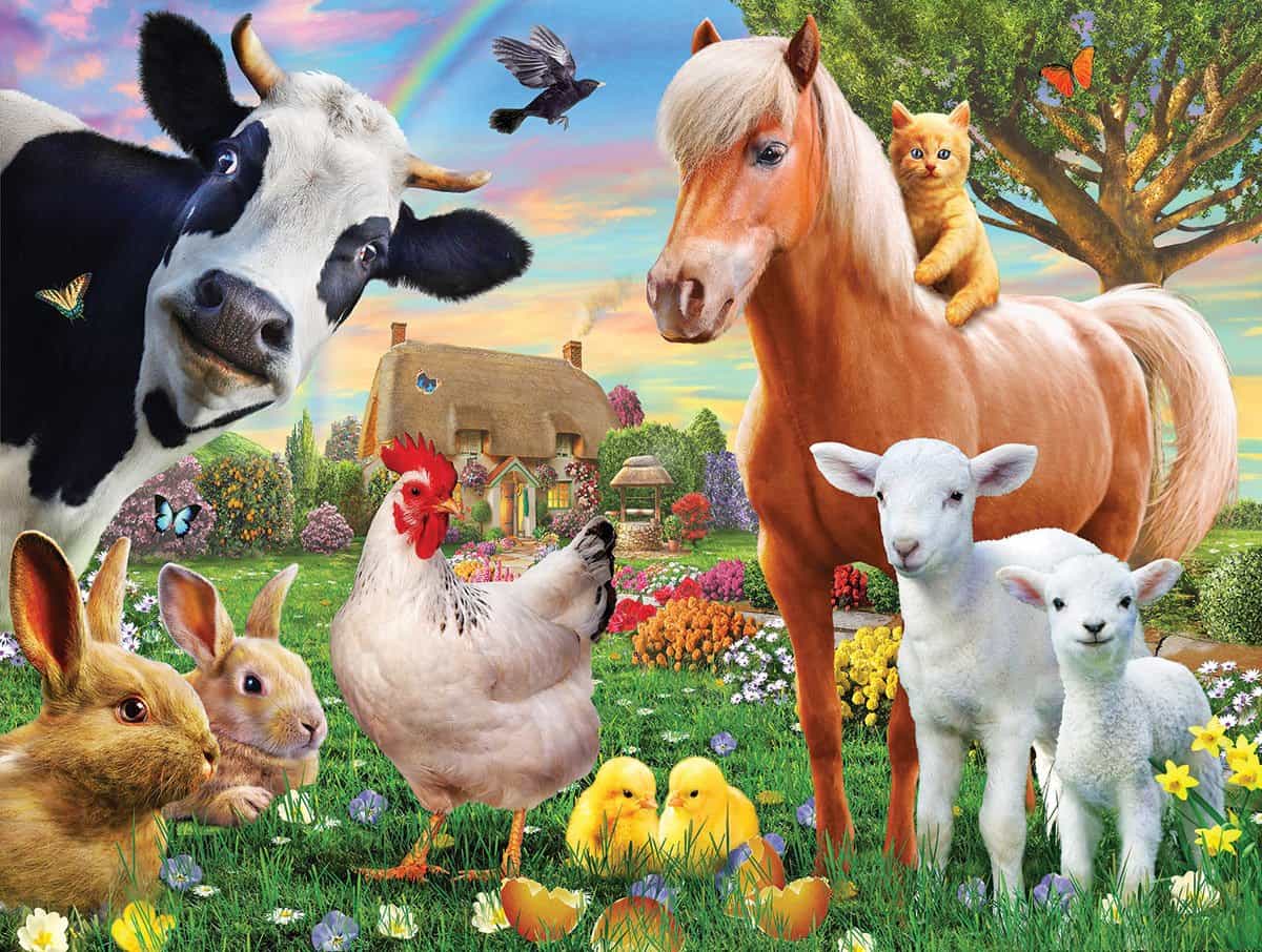 300pc Farm Animals Puzzle