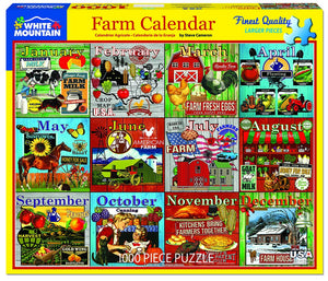Farm Calendar 1000pc Puzzle