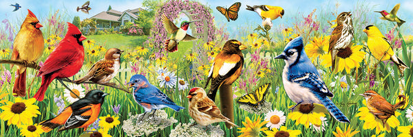 Garden Birds Panorama 1000pc Puzzle