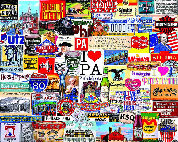 I Love Pennsylvania 1000pc Puzzle