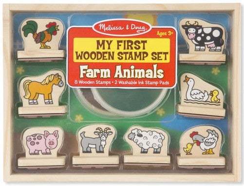 Farm Animals-My First Wooden Stamp Set