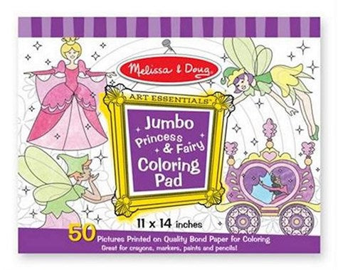 Jumbo Coloring Pad Princess & Fairy