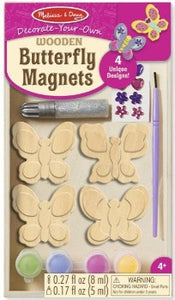 Decorate-Your-Own Wooden Butterfly Magnets