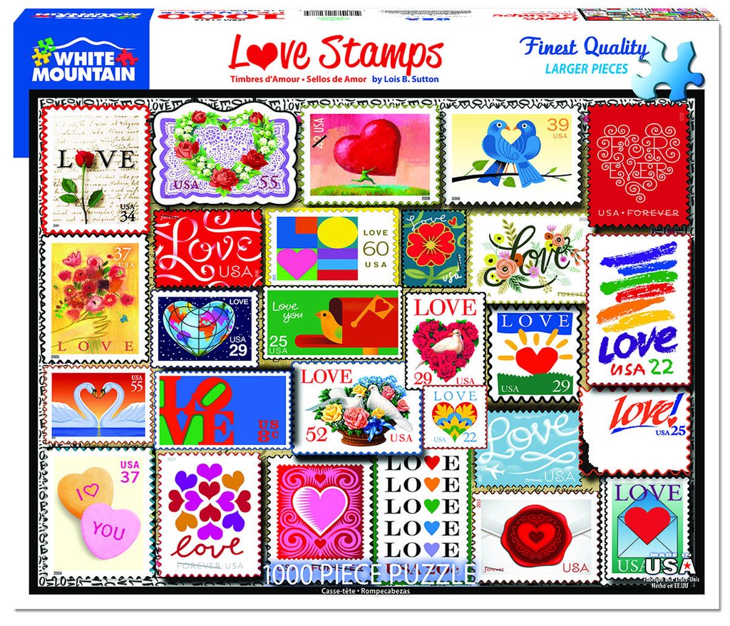 1000pc Love Stamps Puzzle