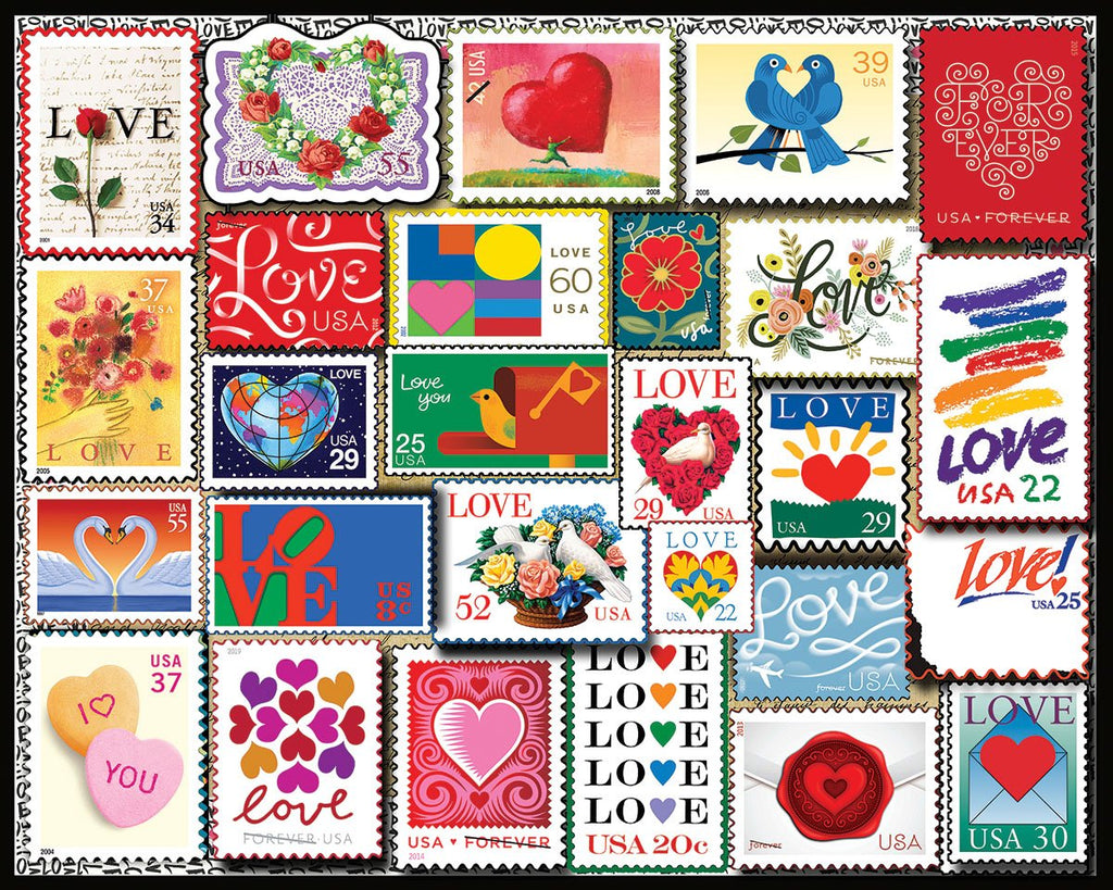 1000pc Love Stamps Puzzle