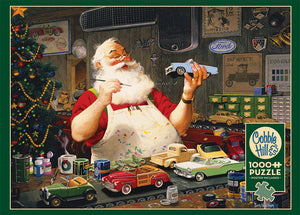 Santa Painting Cars 1000pc Puzzle