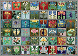 Art Nouveau Tiles 1000pc Puzzles