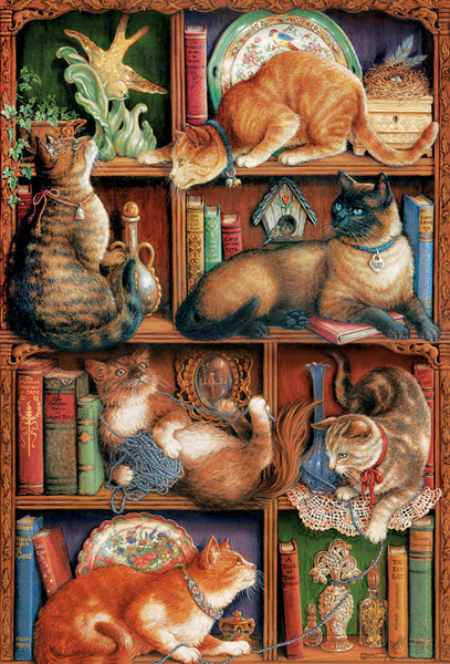 Feline Bookcase 2000pc Puzzle
