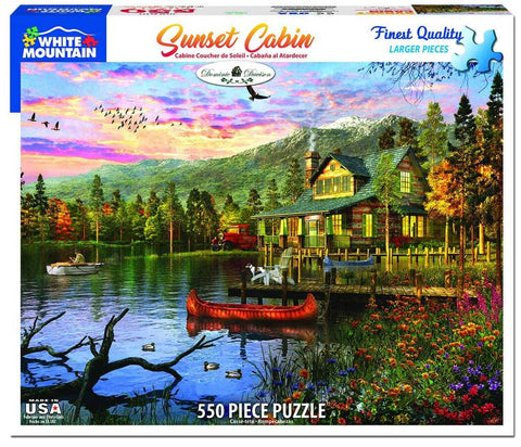 Sunset Cabin 550pc Puzzle