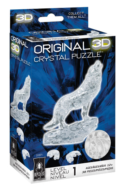 Clear Wolf 3D Crystal Puzzle