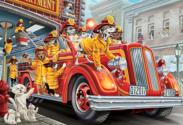 Fire Truck Pups Kids 100pc  Puzzle